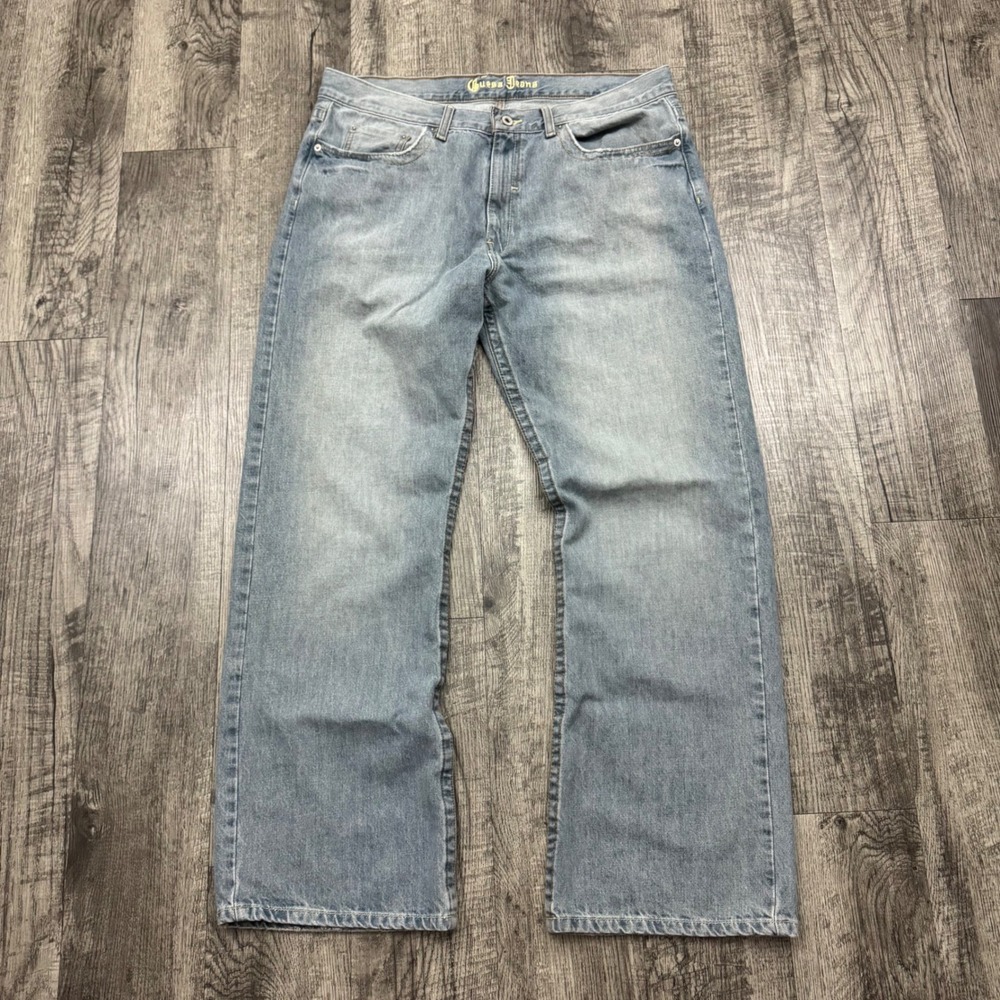 Guess Jeans Y2K Bootcut Embroidered Pockets 37x31 - Picture 2 of 8
